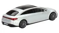 Exclusive Mercedes-Benz EQS 580 4MATIC Silver Metallic 1/64 Diecast Model - Limited Edition by True Scale Miniatures