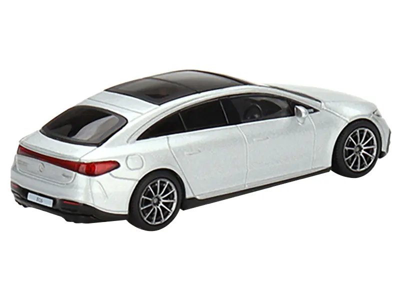 Exclusive Mercedes-Benz EQS 580 4MATIC Silver Metallic 1/64 Diecast Model – Limited Edition by True Scale Miniatures