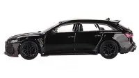 Exclusive Audi RS6 ABT Black 1/64 Diecast - Johann Abt Signature Edition by True Scale Miniatures