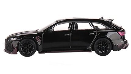Exclusive Audi RS6 ABT Black 1/64 Diecast - Johann Abt Signature Edition by True Scale Miniatures