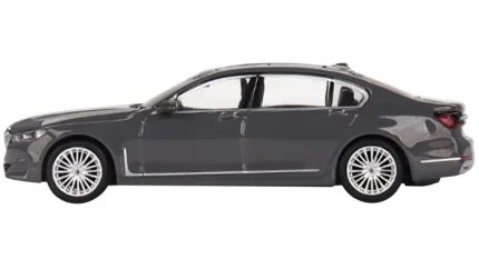 Exclusive BMW 750Li xDrive Bernina Gray 1/64 Diecast Model Car - Limited Edition by True Scale Miniatures