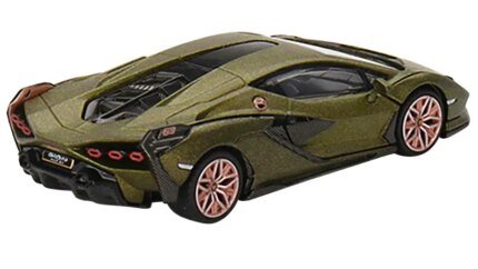 Limited Edition Lamborghini Sian FKP 37 1/64 Diecast Model - Matt Green Metallic by True Scale Miniatures