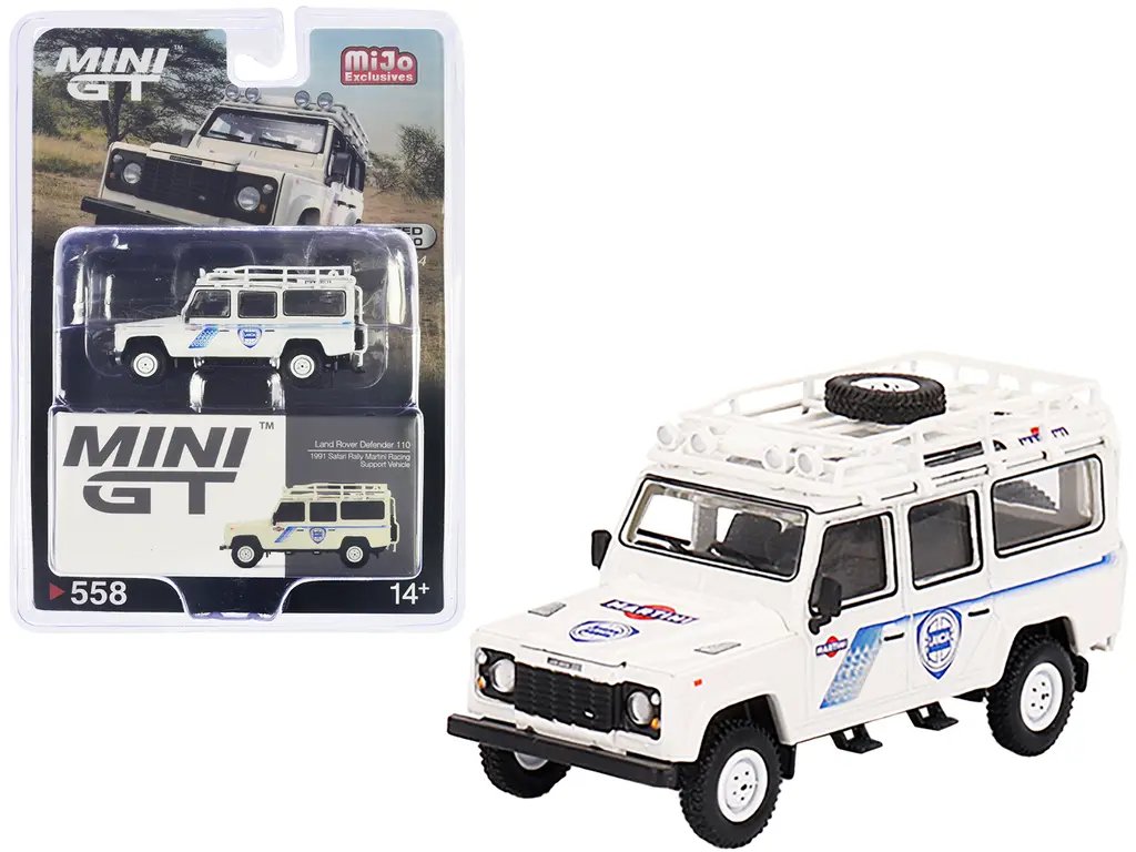 1991 Land Rover Defender 110 Safari Rally Martini Racing 1/64 Diecast Model by True Scale Miniatures 3 1991 Land Rover Defender 110 Safari Rally Martini Racing 1/64 Diecast Model by True Scale Miniatures - Image 3
