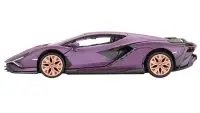 Exclusive Lamborghini Sian FKP 37 Matte Viola 1/64 Diecast Model by True Scale