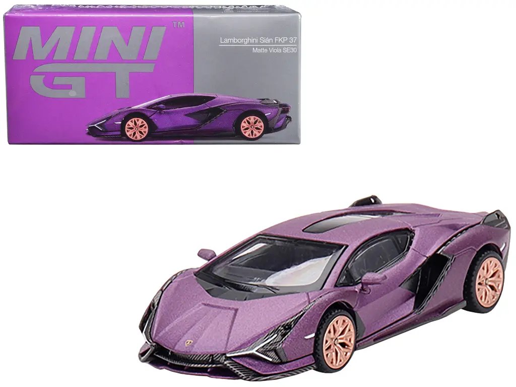 Exclusive Lamborghini Sian FKP 37 Matte Viola 1/64 Diecast Model by True Scale 3 Exclusive Lamborghini Sian FKP 37 Matte Viola 1/64 Diecast Model by True Scale - Image 3