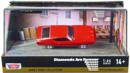 1971 Ford Mustang Mach 1 Red 007 Diecast Model - Diamonds Are Forever Collectible by Motormax
