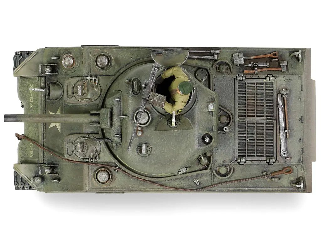 1/32 Diecast Sherman M4A3 Tank Model – 1943 U.S. Training Vehicle by Metal Proud