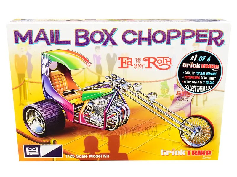 Build Ed ‘Big Daddy’ Roth’s Iconic Mail Box Chopper Trike: 1/25 Scale Model Kit by MPC
