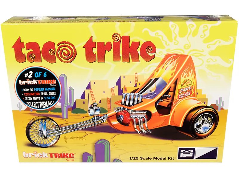 Skill 2 Model Kit Taco Trike “Trick Trikes” Series 1/25 Scale Model by MPC