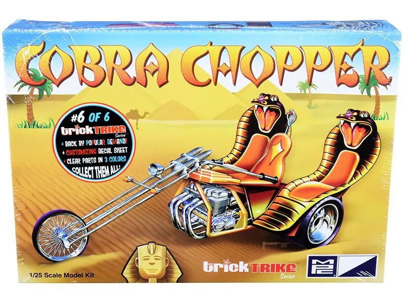 Diecast Model Cars wholesale toys dropshipper drop shipping Skill 2 Model Kit Cobra Chopper Trick Trikes Series 1/25 Scale MPC MPC896 drop shipping wholesale drop ship drop shipper dropship dropshipping toys dropshipper diecast drop shipper dropshipp Build Your Own Cobra Chopper: MPC Trick Trikes 1/25 Scale Model Kit