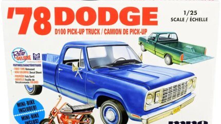 Build Your Own 1/25 Scale Dodge D100 Pickup Truck & Mini Bike Model Kit by MPC