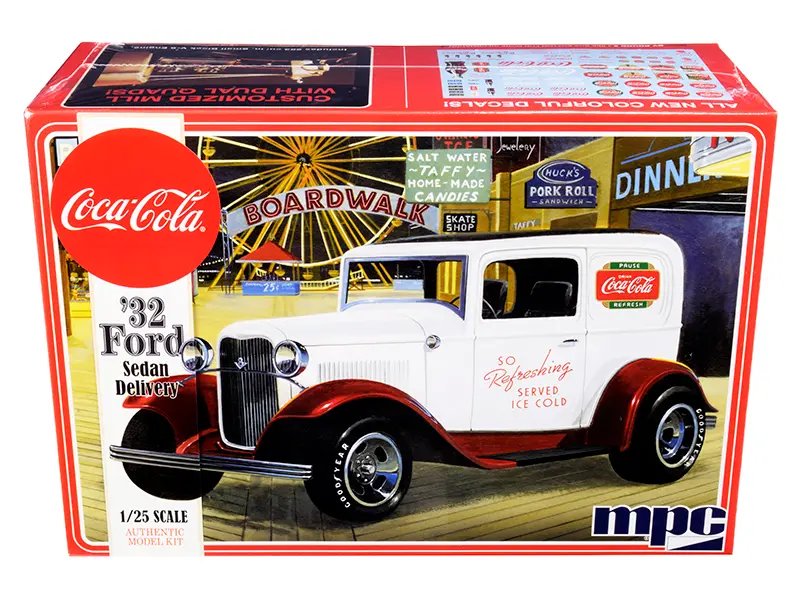 Build the Iconic 1932 Ford Sedan Delivery Coca-Cola Model Kit – 1/25 Scale by MPC