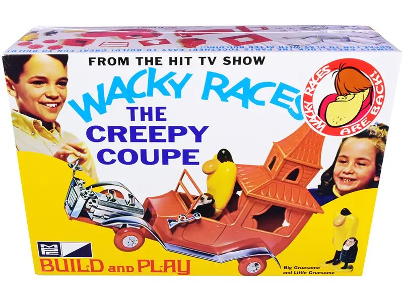 Skill 2 Snap Model Kit: Wacky Races Creepy Coupe with Gruesome Figurines – 1/25 Scale by MPC