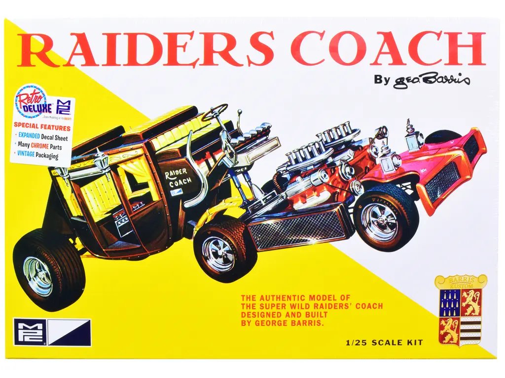 George Barris’ Super Wild Raiders’ Coach 1/25 Scale Model Kit by MPC – Skill 2 Collectible 2 George Barris’ Super Wild Raiders’ Coach 1/25 Scale Model Kit by MPC – Skill 2 Collectible - Image 2