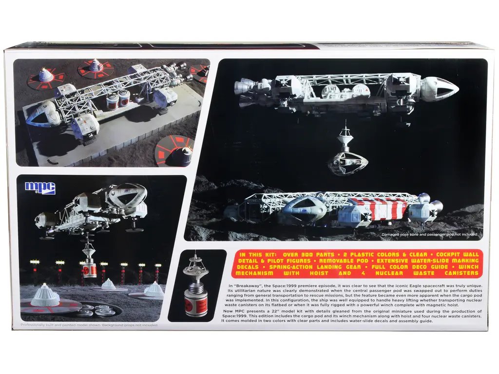 Skill 2 Model Kit: 1/48 Scale Eagle Spacecraft with Cargo Pod from Space: 1999 TV Series by MPC 3 Skill 2 Model Kit: 1/48 Scale Eagle Spacecraft with Cargo Pod from Space: 1999 TV Series by MPC - Image 3