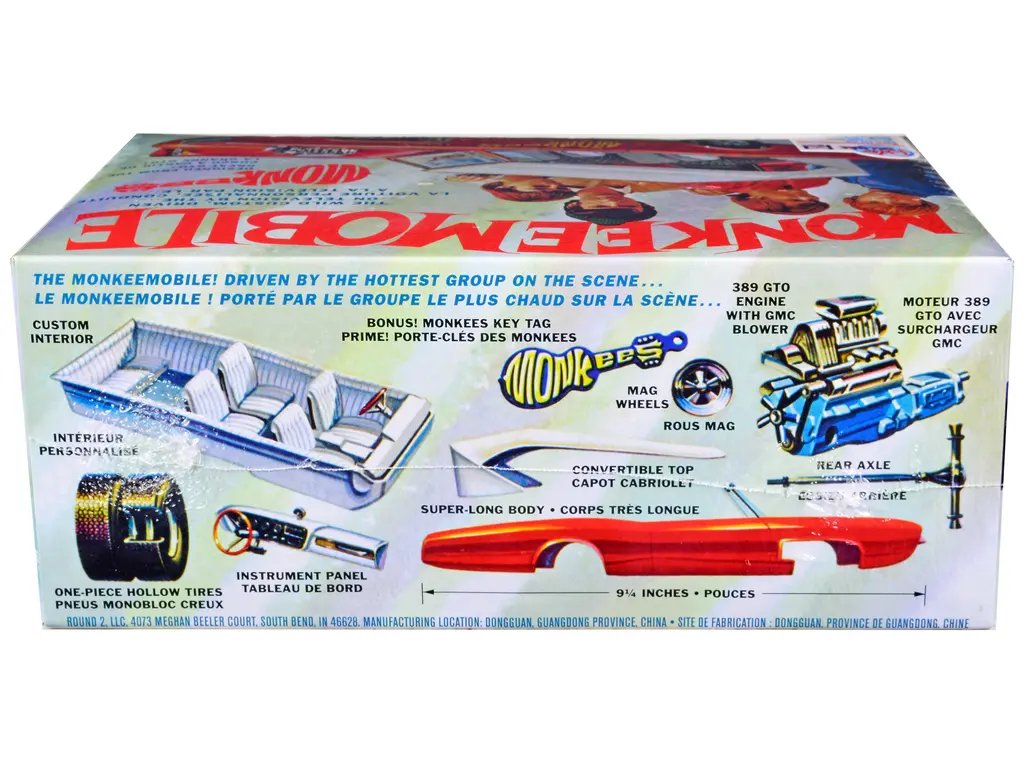 Diecast Model Cars wholesale toys dropshipper drop shipping Skill 2 Model Kit Monkeemobile The Monkees 1966-1968 TV Series 1/25 Scale MPC MPC996M drop shipping wholesale drop ship drop shipper dropship dropshipping toys dropshipper diecast drop shipp Build the Iconic Monkeemobile: 1/25 Scale Model Kit from The Monkees TV Series by MPC