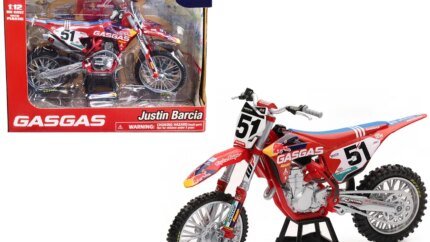 GasGas MC 450F #51 Justin Barcia Diecast Model 1/12 - Red Bull Factory Racing by New Ray