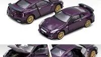 2022 Nissan GT-R R35 T-Spec RHD Midnight Purple 1/64 Diecast by Era Car
