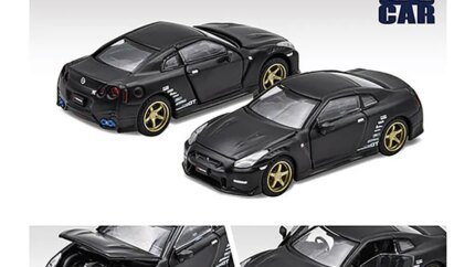 Limited Edition 1/64 Nissan GT-R R35 RHD Matt Black Diecast by Era Car