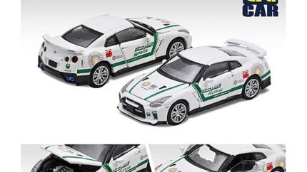 Limited Edition 1/64 Nissan GT-R R35 Dubai Police EXPO 2020 Diecast Model by Era Car
