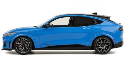 Limited Edition 2021 Ford Mustang Mach-E GT Performance 1/18 Model in Grabber Blue by Otto Mobile