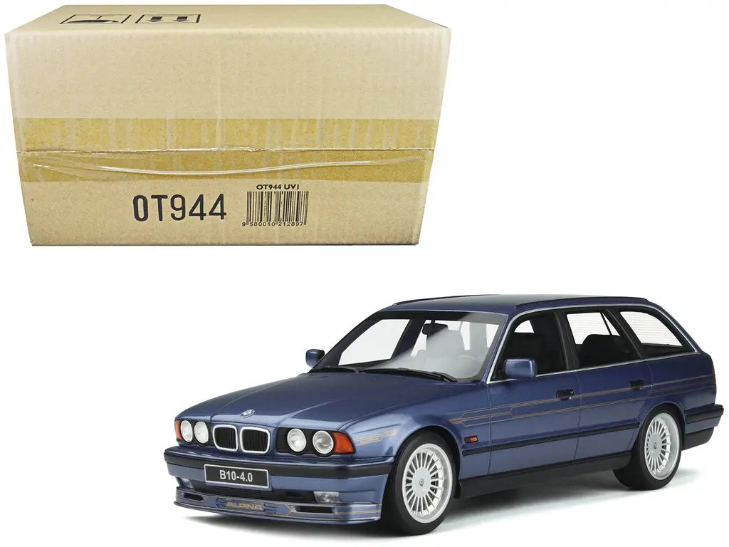 Exclusive BMW E34 Alpina B10 Touring 1/18 Model in Alpina Blue Metallic - Limited Edition by Otto Mobile 4 Exclusive BMW E34 Alpina B10 Touring 1/18 Model in Alpina Blue Metallic - Limited Edition by Otto Mobile - Image 4