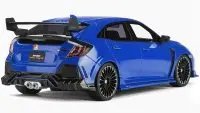 2017 Honda Civic FK8 Type R Blue 1/18 Scale Model Car by Otto Mobile