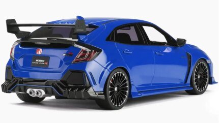 2017 Honda Civic FK8 Type R Blue 1/18 Scale Model Car by Otto Mobile