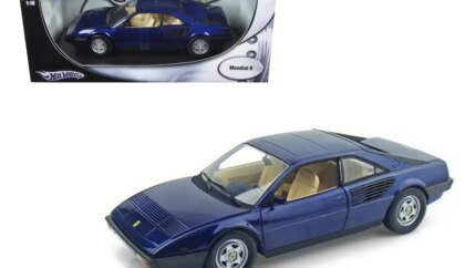 Ferrari Mondial 8 Blue 1/18 Diecast Model Car by Hot Wheels - Collector's Dream