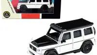 Mercedes AMG G63 Liberty Walk 1/64 Diecast Model Car - White & Black by Paragon