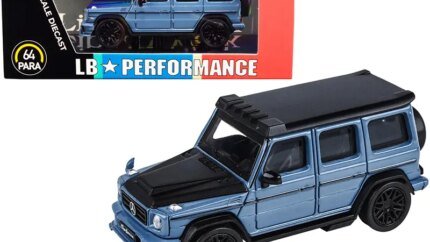 Mercedes-AMG G 63 LBWK China Blue and Matt Black "LB Performance" 1/64 Diecast Model Car by Paragon