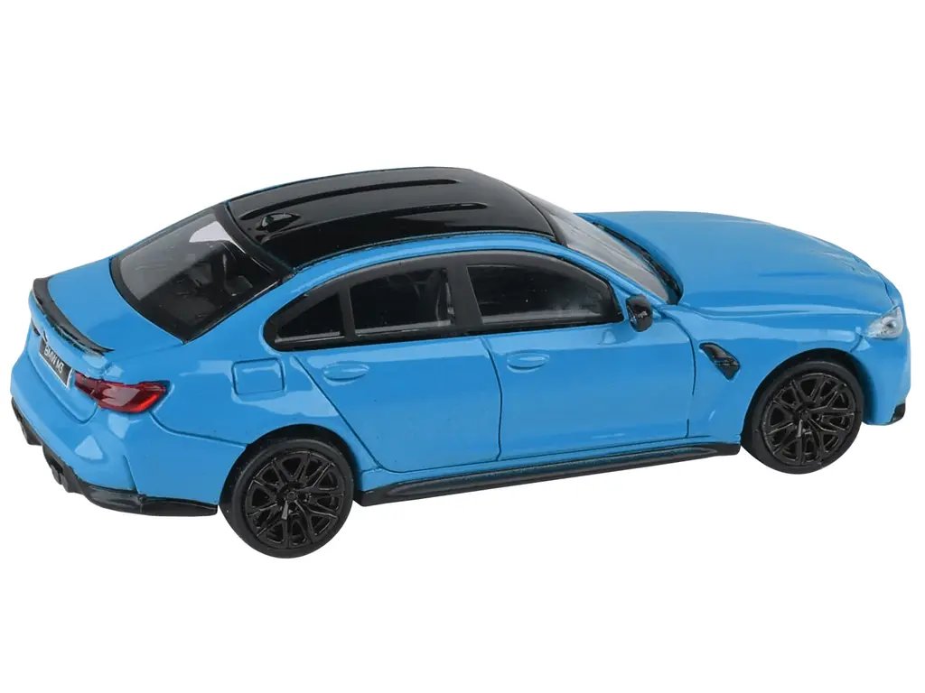 BMW M3 G80 Miami Blue 1/64 Diecast Model Car by Paragon Models – Limited Edition