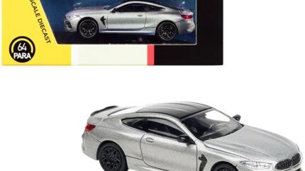 BMW M8 Coupe 1/64 Diecast Model Car - Donington Gray Metallic by Paragon