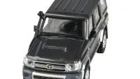 2014 Toyota Land Cruiser 76 Graphite Gray Metallic 1/64 Diecast Model by Paragon Models