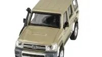 2014 Toyota Land Cruiser 76 Sandy Taupe 1/64 Diecast Model by Paragon Models