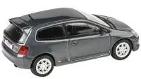 2001 Honda Civic Type R EP3 1/64 Diecast Model Car - Cosmic Gray Metallic by Paragon Models