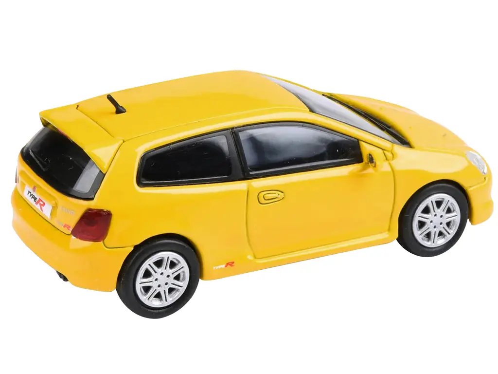 2001 Honda Civic Type R EP3 Sunlight Yellow 1/64 Diecast by Paragon Models