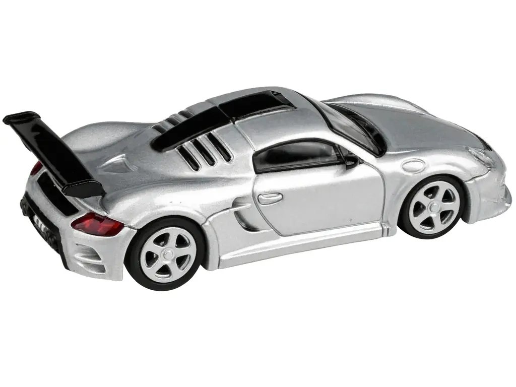 2012 RUF CTR3 Clubsport Silver Metallic 1/64 Diecast Model Car by Paragon Models – Limited Edition Collectible