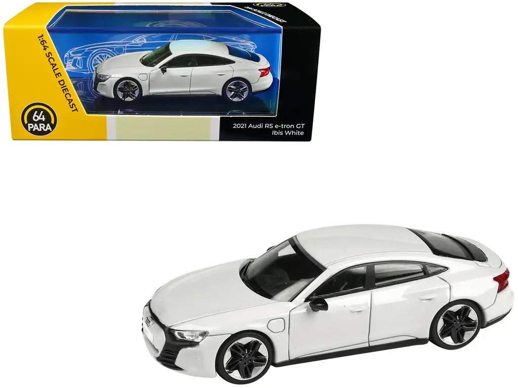 Buy Audi E-tron GT RS Ibis White Metallic 1/64 Diecast Model by Paragon Models