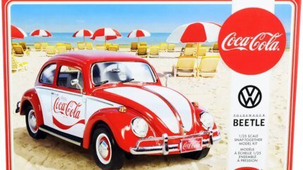 Build Your Own Coca-Cola Volkswagen Beetle: 1/25 Scale Model Kit by Polar Lights