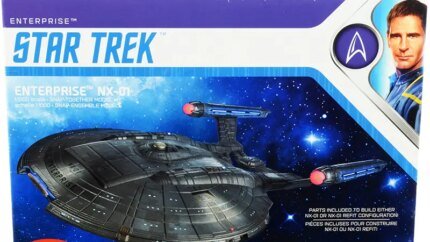 Polar Lights 1/1000 Scale Enterprise NX-01 Starship Model Kit – Star Trek: Enterprise Collectible