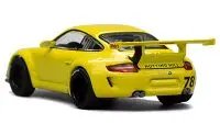 RWB 997 Yellow 'Notting Hill' 1/64 Diecast Model Car by Pop Race - Collectible Miniature