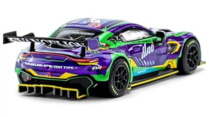 Exclusive Aston Martin GT3 RHD 'EVA RT Test Type-01' Purple Diecast Model 1/64 by Pop Race