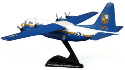 Buy Lockheed C-130 Hercules 'Fat Albert' Blue Angels 1/200 Diecast Model - Postage Stamp Collectible