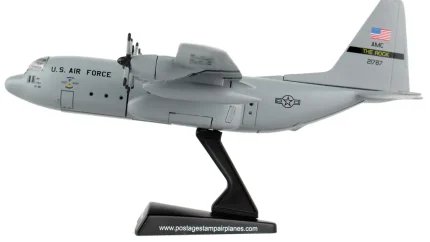 Lockheed C-130 Hercules 'Spare 617' USAF 1/200 Diecast Model by Postage Stamp