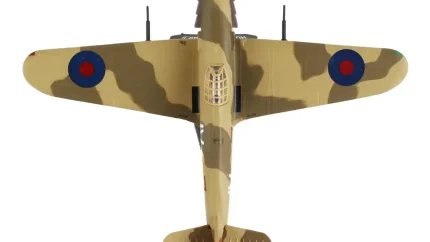 Authentic 1/100 Diecast Hawker Hurricane MK. II RAF Model Airplane by Postage Stamp