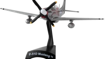 Buy the Iconic P-51D Mustang 'Big Beautiful Doll' 1/100 Diecast Model Airplane by Postage Stamp