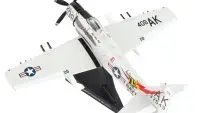 Douglas A-1 Skyraider 'Papoose Flight' US Navy 1/110 Diecast Model Airplane - Postage Stamp Collectible