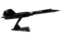 Lockheed SR-71 Blackbird 1/200 Diecast Model - USAF Postage Stamp Collection
