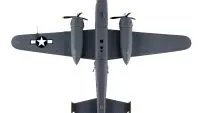 Authentic 1/100 Diecast B-25J Mitchell Bomber 'Briefing Time' Model Airplane by Postage Stamp